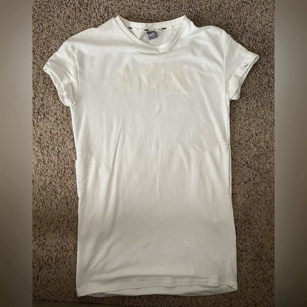 PUMA White T-Shirt Dress
